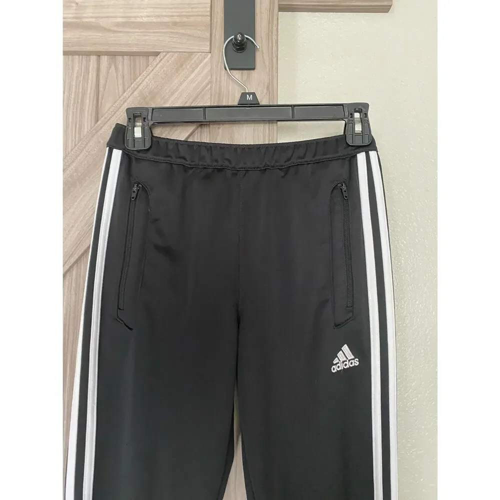 Adidas youth medium Climacool Track pants black and white